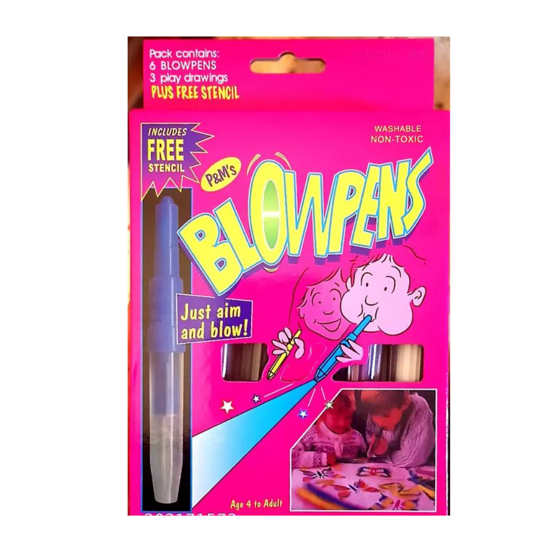 Blow pens set of 6