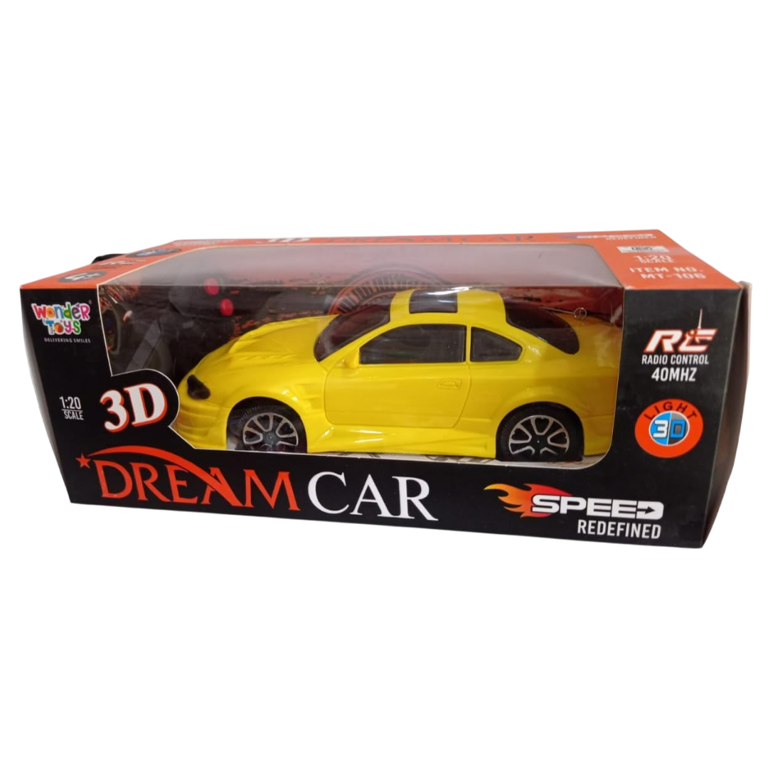 3D Dream Remote Control Car (1pc)