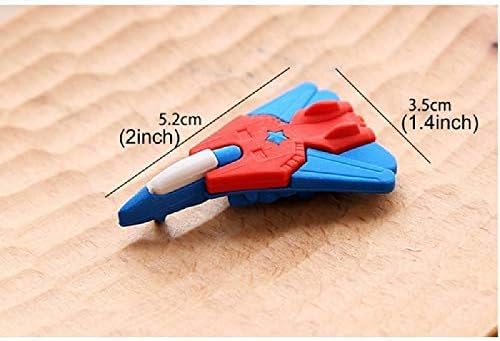 Cute 3D Fighter Planes Shape Eraser (1pc)