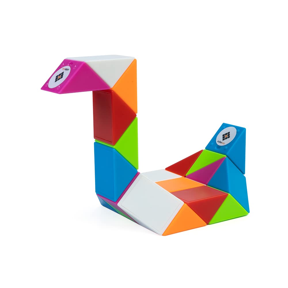 Cubelelo Magic Snake Rainbow Puzzle Cube (24 Wedges) | Twist and Turn Shape Creation Fun Game for Kids Boys Girls and...