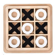 RBC Classic Wooden Tic Tac Toe Game – Engaging XOXO Board Game for Kids & Adults, Fun Brain-Boosting Tabletop Toy, Pe...