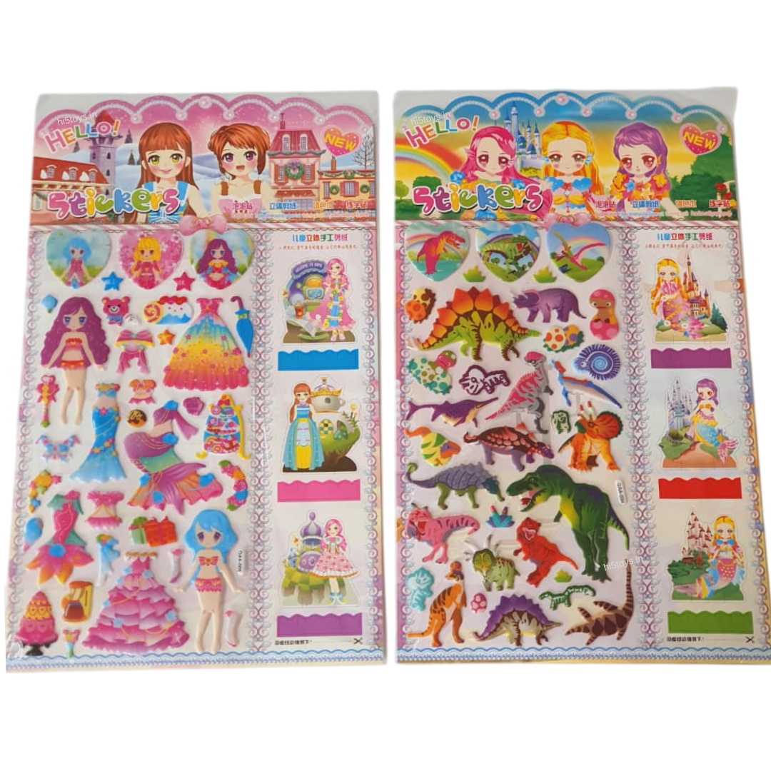 3D Cartoon Stickers (1pc)