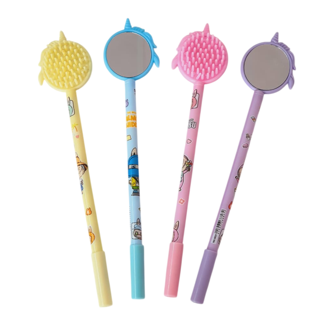 Pen with Mirror and Comb (1pc)