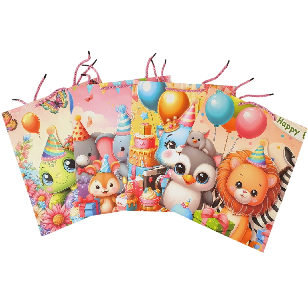 Paper gift bags- Animal theme (Big)- 1pc