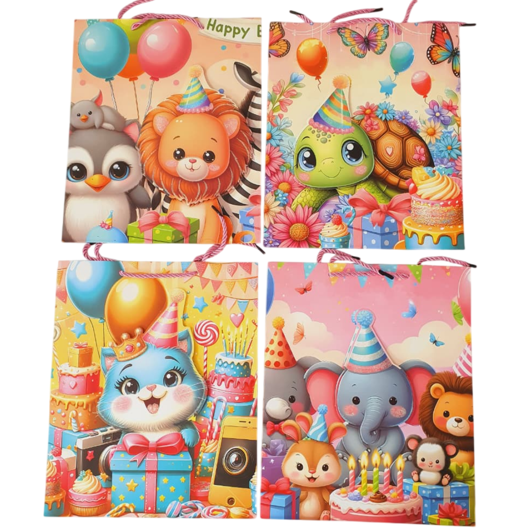 Paper gift bags- Animal theme (Big)- 1pc