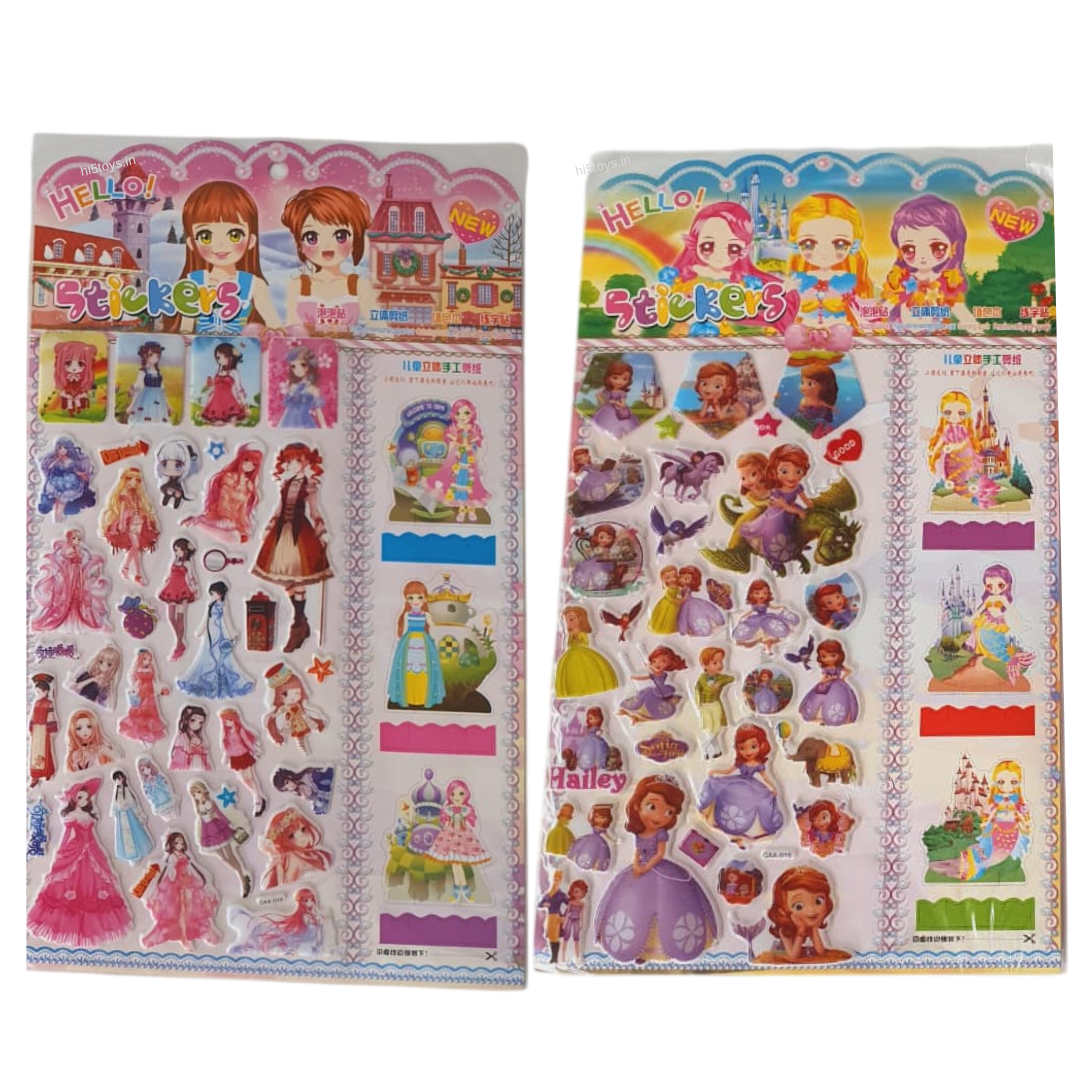 3D Cartoon Stickers (1pc)