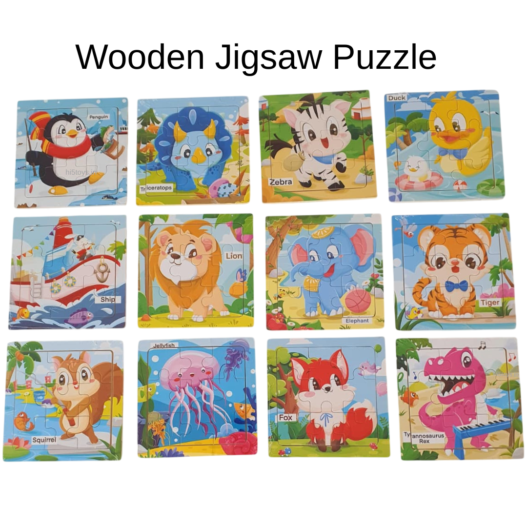 Wooden jigsaw puzzle with name (1pc)