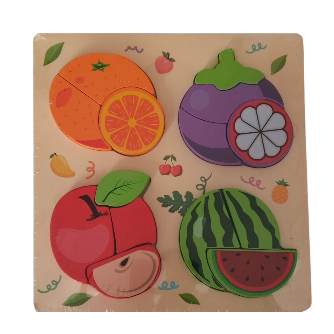 Wooden Chunky Puzzles (1pc)