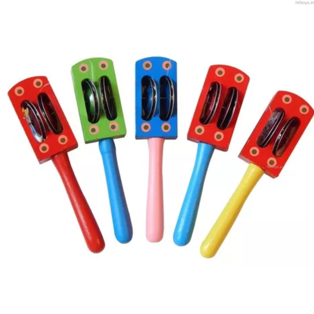 Wooden Dholak Rattle (1pc)