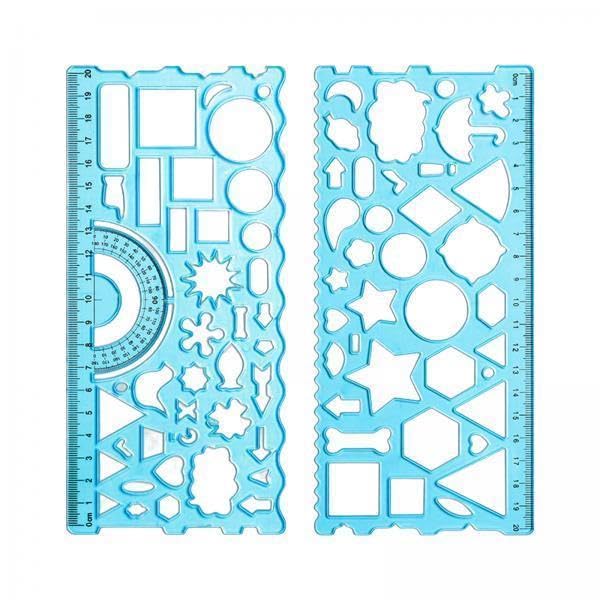 Multifunctional Drawing Template Geometric Ruler stencil
