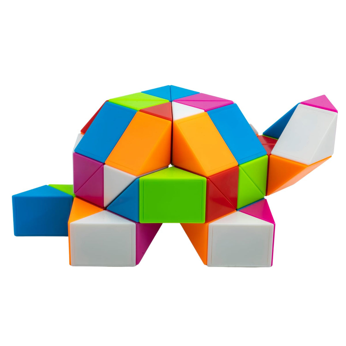 Cubelelo Magic Snake Rainbow Puzzle Cube (24 Wedges) | Twist and Turn Shape Creation Fun Game for Kids Boys Girls and...