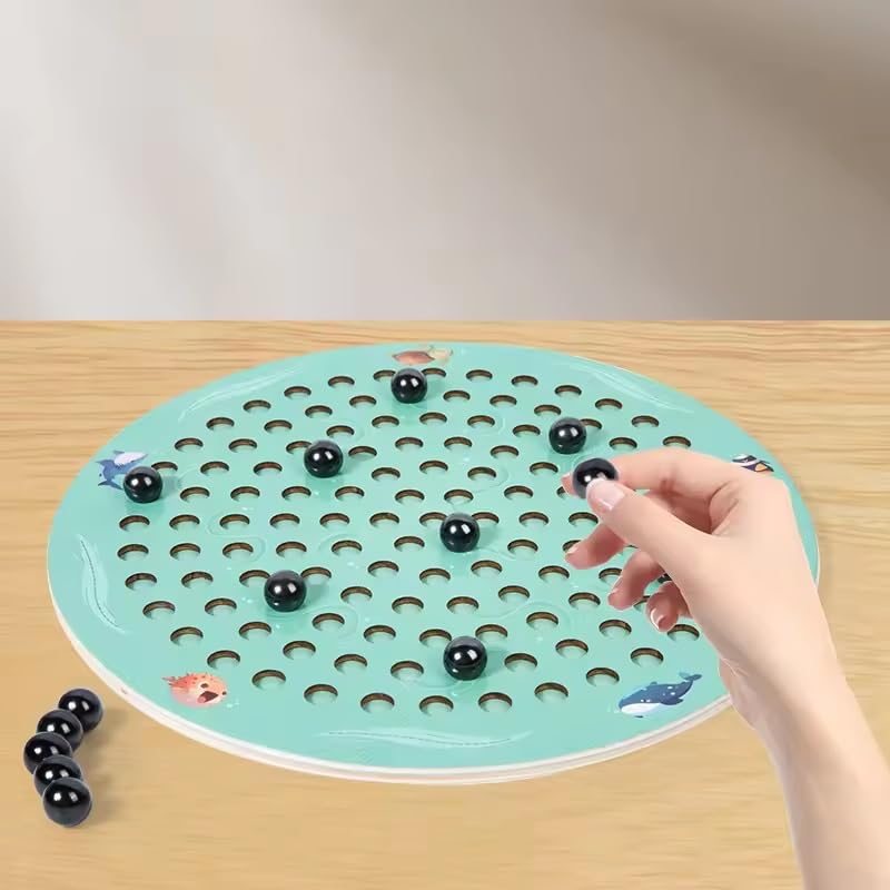 Circular Magnet Clash Chess Game