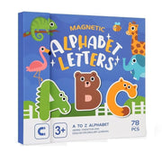 Magnetic Alphabet Letters Learning Set for Kids | 78 Pcs ABC with Animal Board Book | Montessori Educational Toy for ...