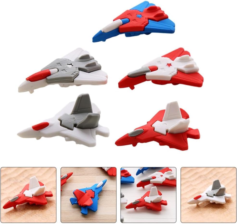 Cute 3D Fighter Planes Shape Eraser (1pc)