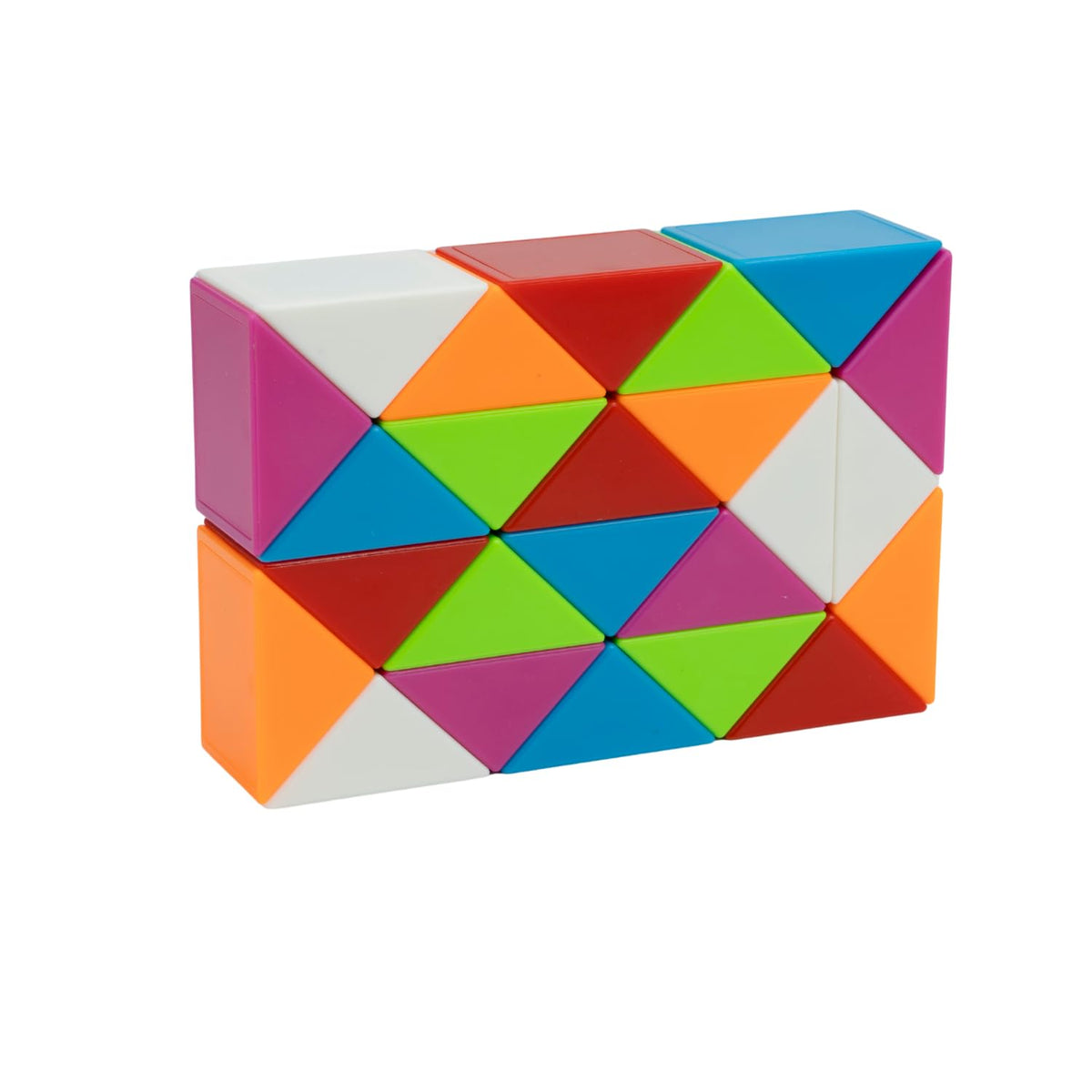 Cubelelo Magic Snake Rainbow Puzzle Cube (24 Wedges) | Twist and Turn Shape Creation Fun Game for Kids Boys Girls and...