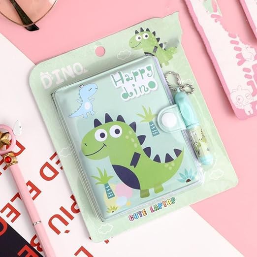 Dino Small Pocket Diary with Small Pen for Kids