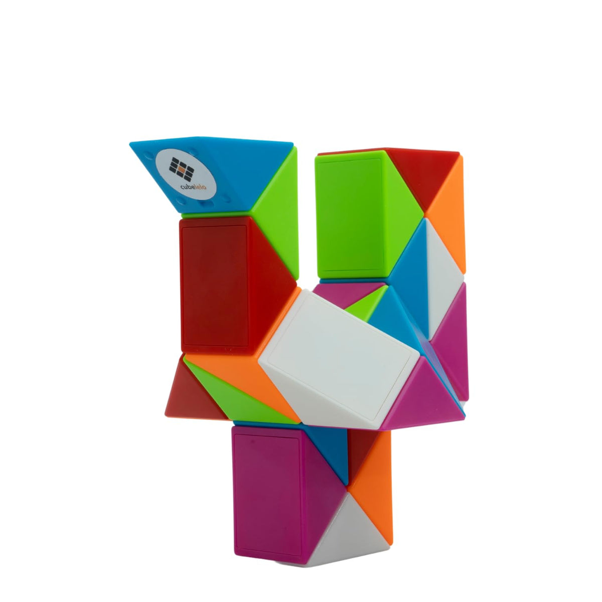 Cubelelo Magic Snake Rainbow Puzzle Cube (24 Wedges) | Twist and Turn Shape Creation Fun Game for Kids Boys Girls and...