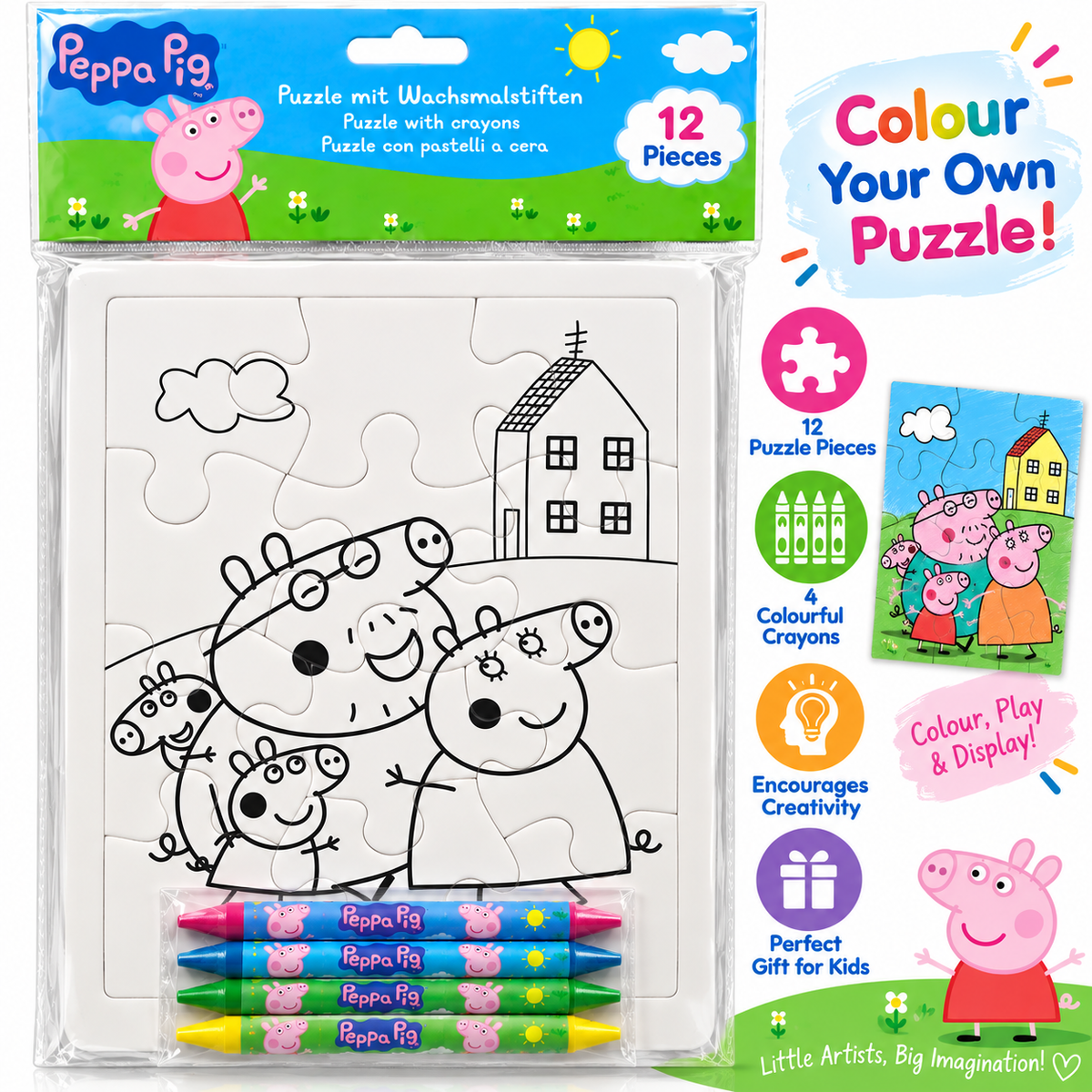 Peppapigg  puzzel color kids return gift 2 to 6 yrs