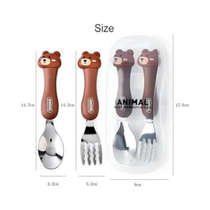 Spoon and fork with box