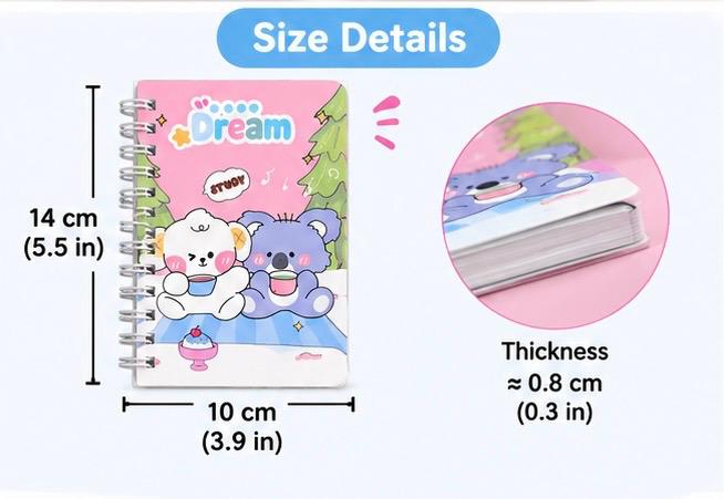 Spiral notebook return gift