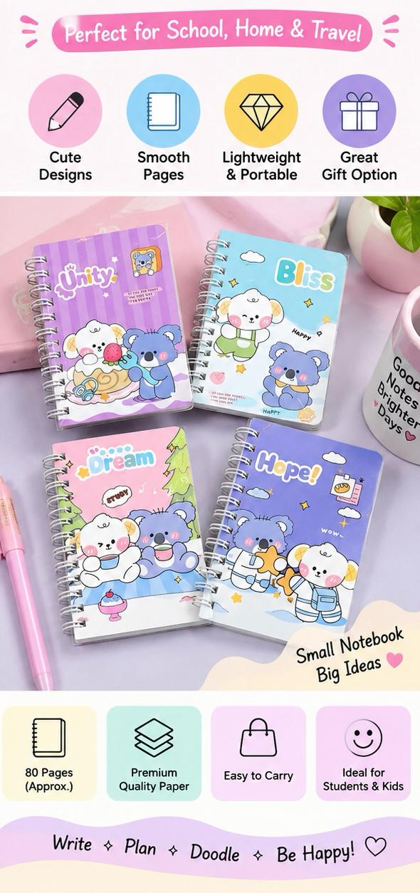 Spiral notebook return gift