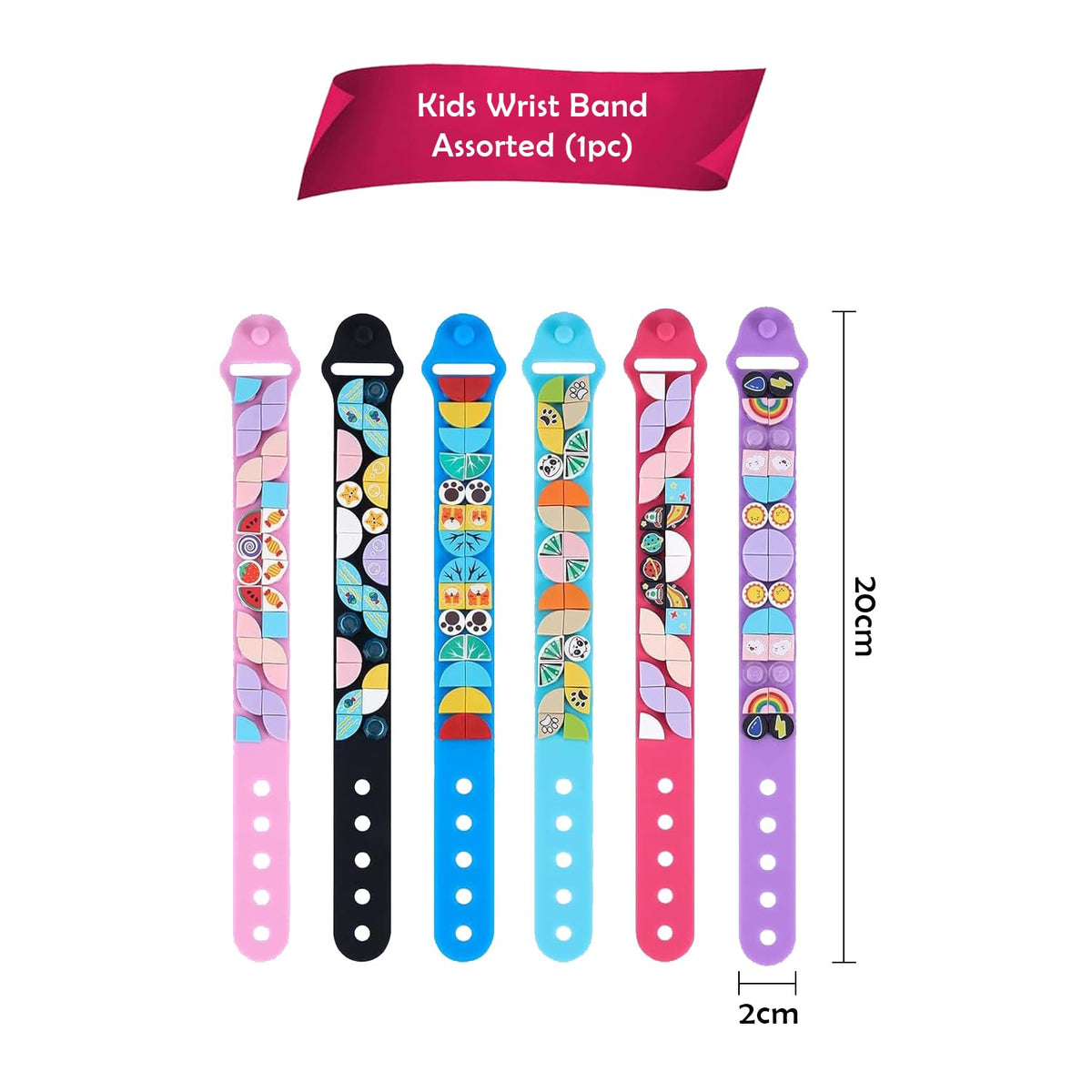 Party Propz Puzzle Band Party Favours Pack - 1 Pc Wrist Band for Kids | Return Gift for Birthday