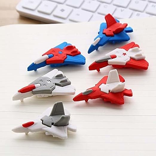 Cute 3D Fighter Planes Shape Eraser (1pc)