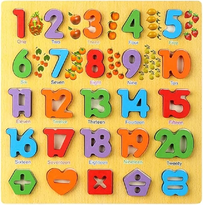 Wooden Number Puzzles