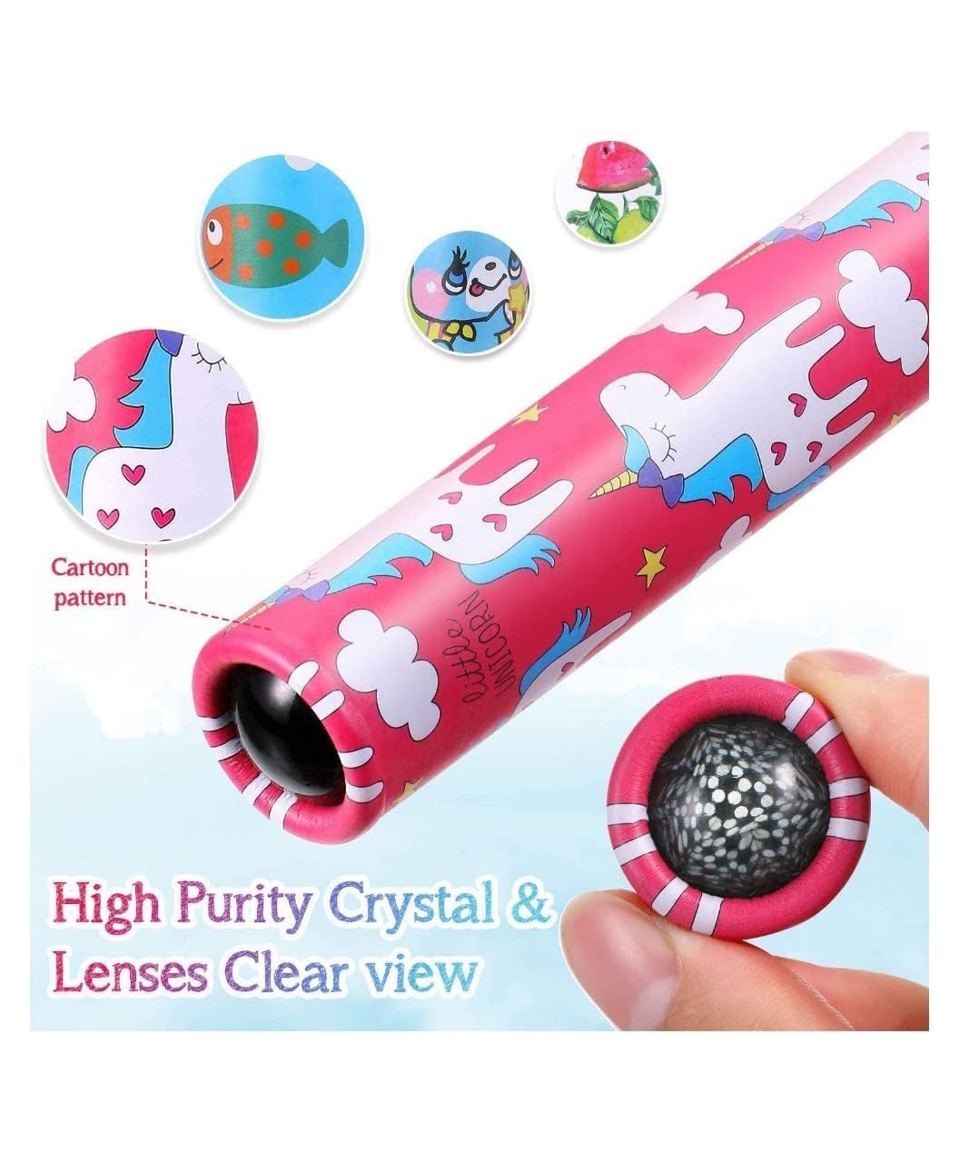 SAMVARDHAN 1pcs Magic Kaleidoscopes Toy for Kids Adults 3D Mirror Lens Kaleidoscope Party Favors Stretchable & Rotate...