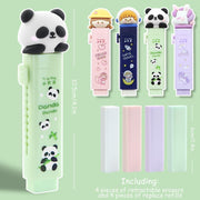 Alokik Enterprise 1 Pcs Cartoon Shaped Cute Erasers Push Pull Design Retractable Erasers Pastel Aesthetic Pencil Eras...