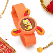 Storio Pack of 1 Rakhi for Brother Kids Wrist Band for Boys and Girls Spinning Slap Band Cute Cartoon Bracelet Wrist ...