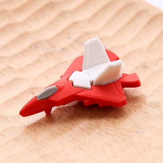 Cute 3D Fighter Planes Shape Eraser (1pc)