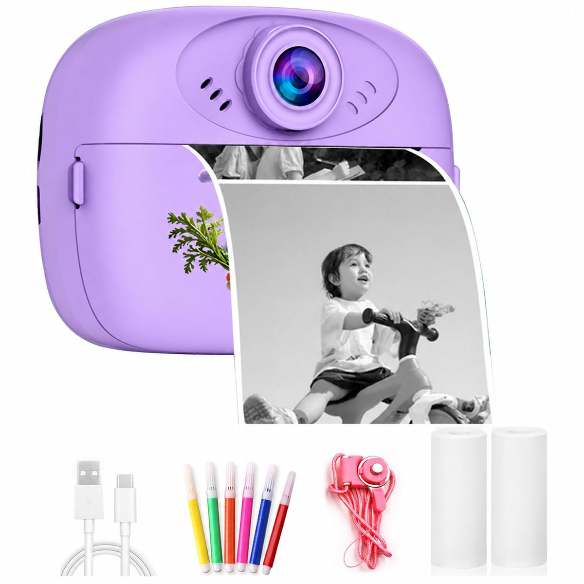 DIY Instant Camera Printer for Kids & Creative Fun | Portable Mini Photo Printing Camera | Easy Photo Printing & Craf...