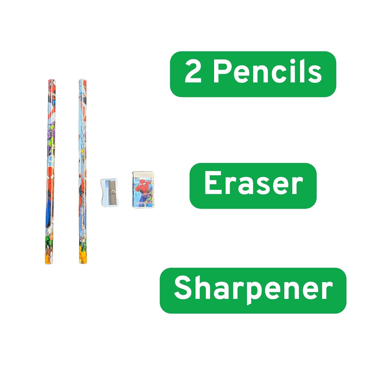 12 pcs Stationery Set for Return Gifts Party | Pencils Sharpener Eraser Fancy Box | Best Return Gifts in Bulk for Chi...
