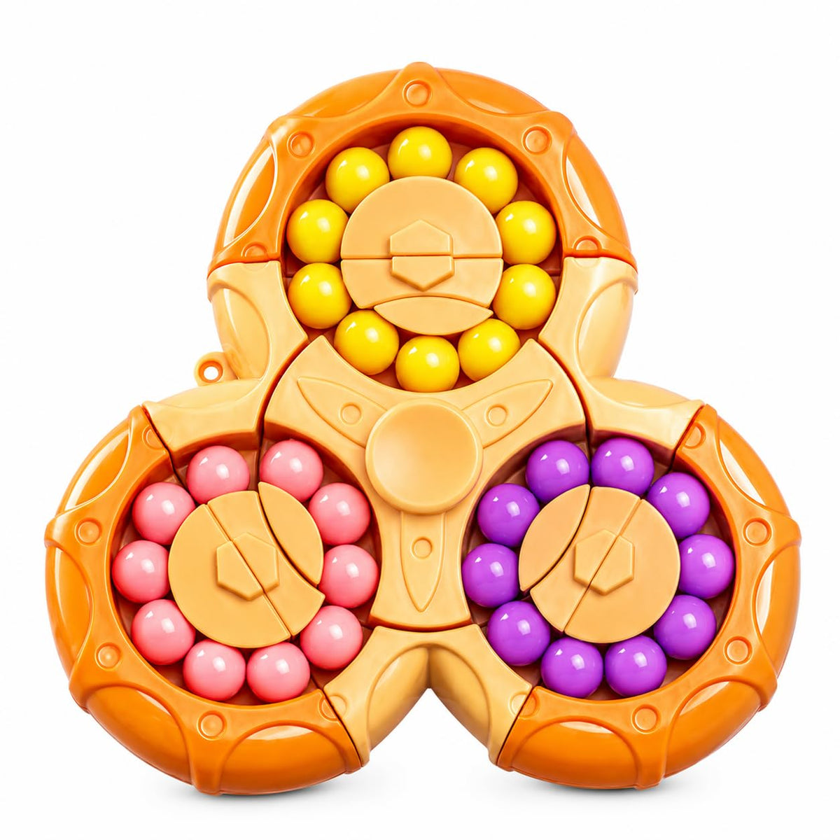 Magic Bean Rotating Cube is a Multicolour six-Sided Handheld Fidget Toy Spinner for Stress Relief, Brain Stimulation,...