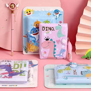 Dino Small Pocket Diary with Small Pen for Kids