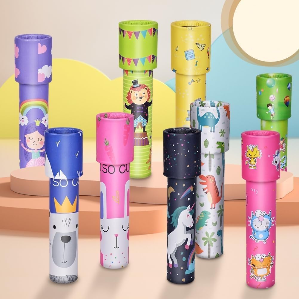 SAMVARDHAN 1pcs Magic Kaleidoscopes Toy for Kids Adults 3D Mirror Lens Kaleidoscope Party Favors Stretchable & Rotate...