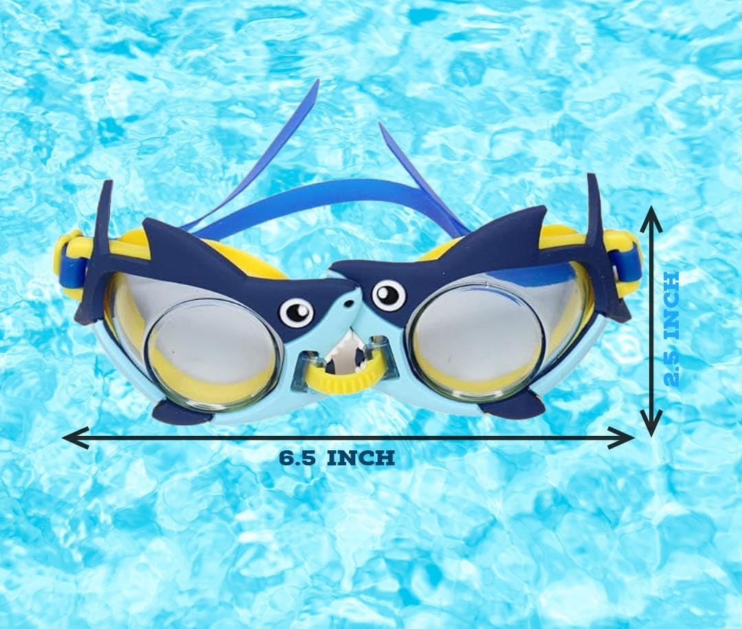 AMB Kids Swim Goggles, Pack of 1 Swimming Goggles for Children Teens, Anti-Fog Anti-UV Youth Swim Glasses for kids Ag...
