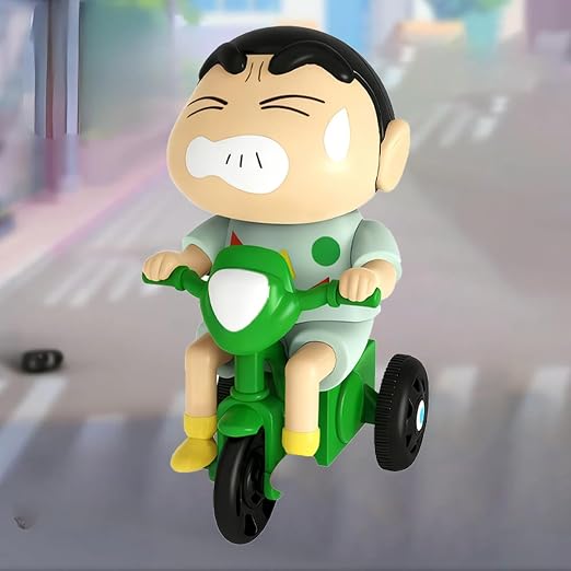 Shinchan pulling Tricycle