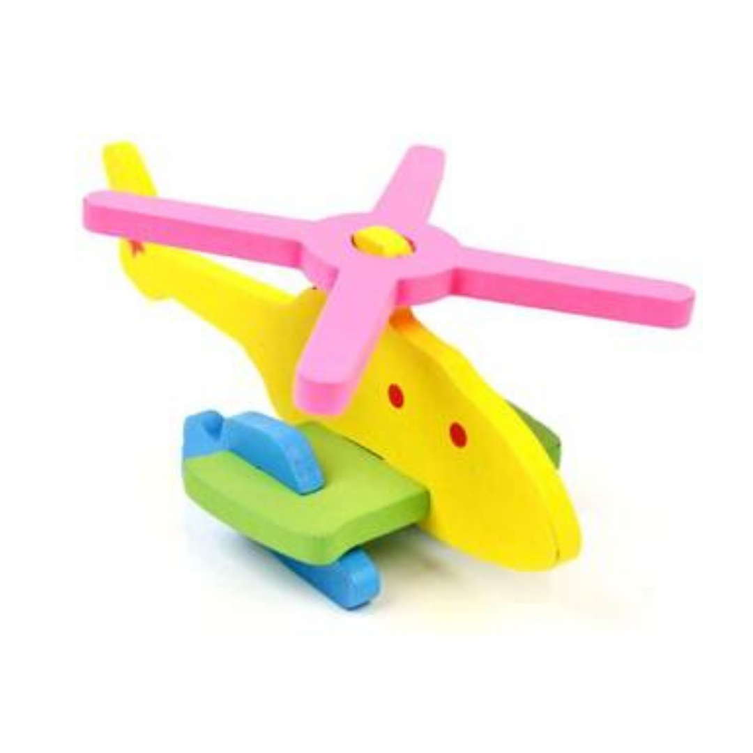 3D Plane - DIY wooden game - Plane combination - set of 4 in box