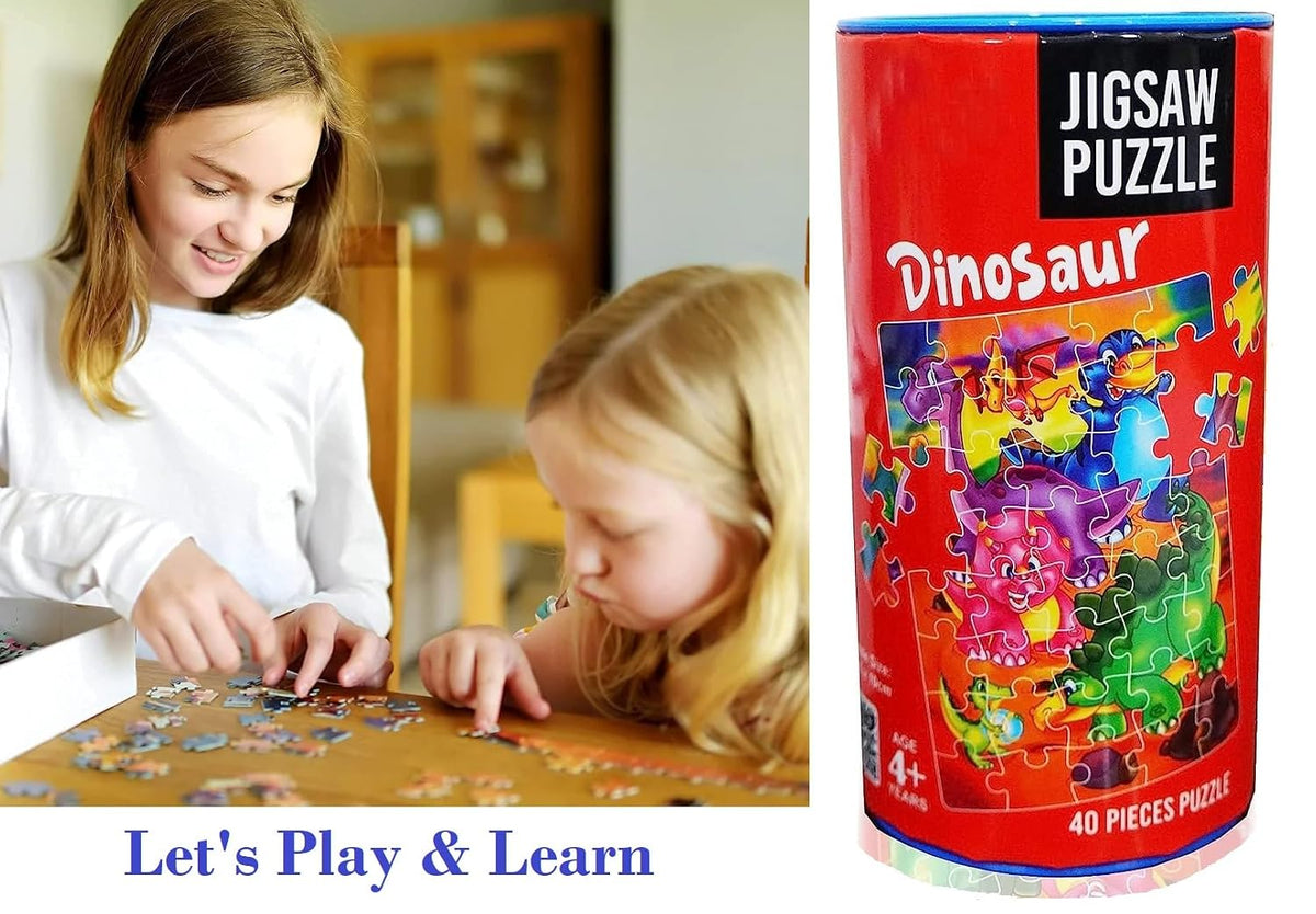 MUREN® Dinosaurs Jigsaw Puzzle Game for Kids- Age of 5-12 Years Old- Educational and Fun Children Game-Child Learning...