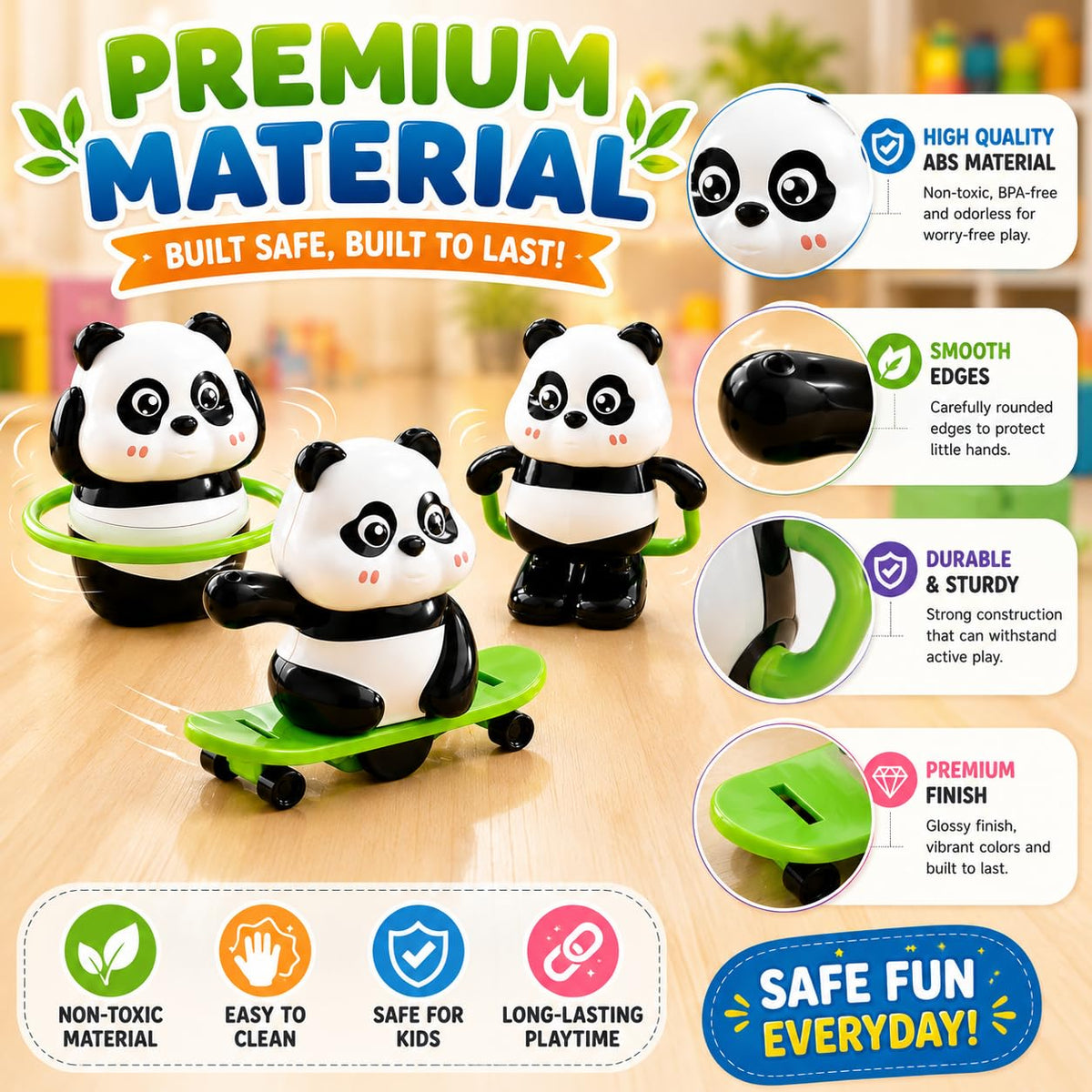Cute Panda Toy for Kids Fun Toys for Kids Moving Toys for Babies 6-12 Months