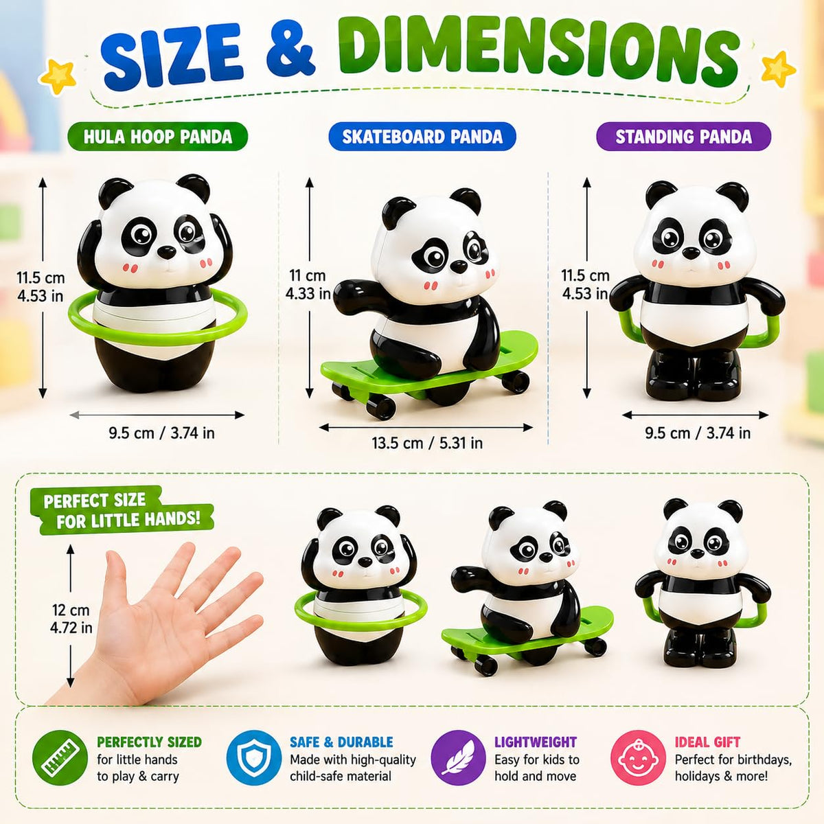 Cute Panda Toy for Kids Fun Toys for Kids Moving Toys for Babies 6-12 Months