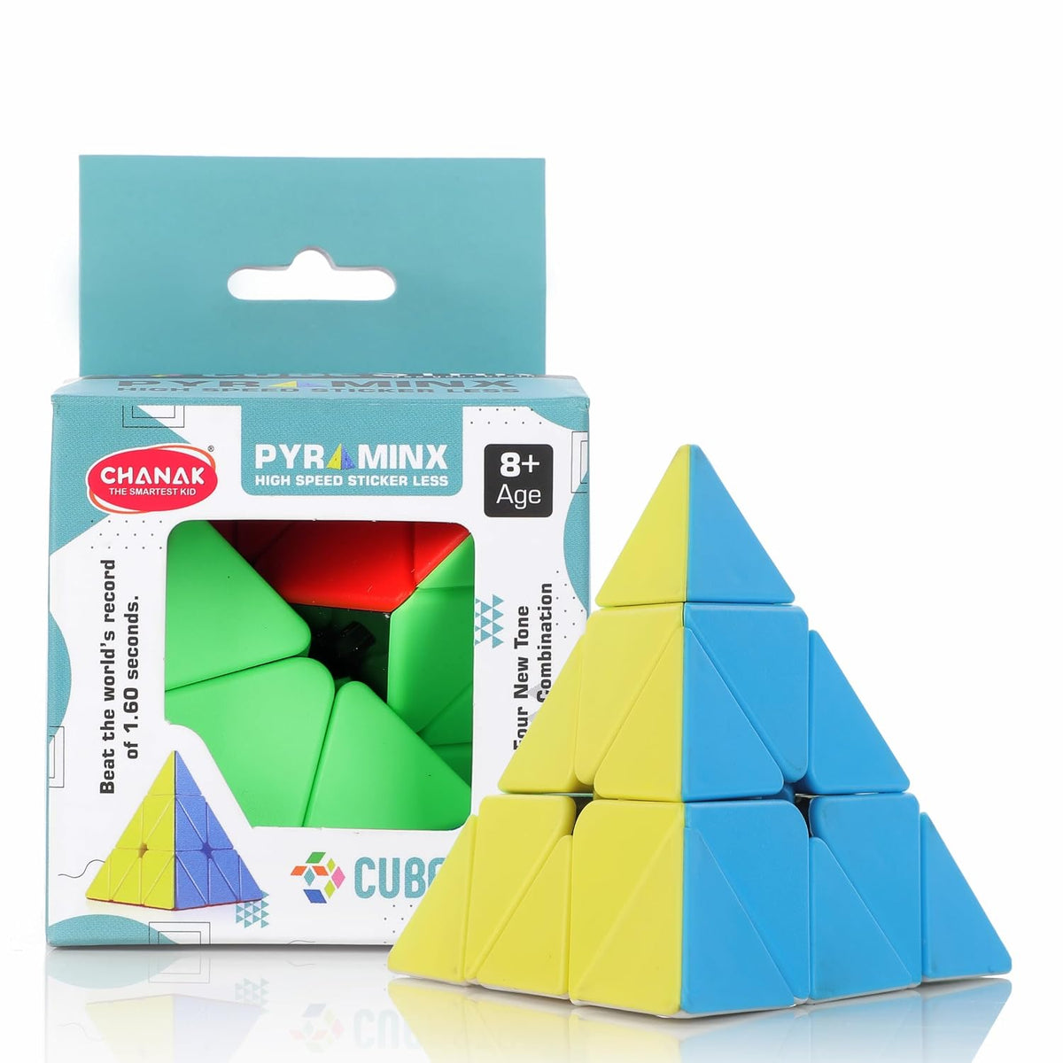 Chanak 4x4 Cube, High Speed Stickerless Cube Puzzle for Kids, Brainstorming Cube for Kids Above 6 Years, BIS Approved.