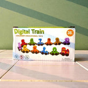 Magnetic Wooden Number Train Toy