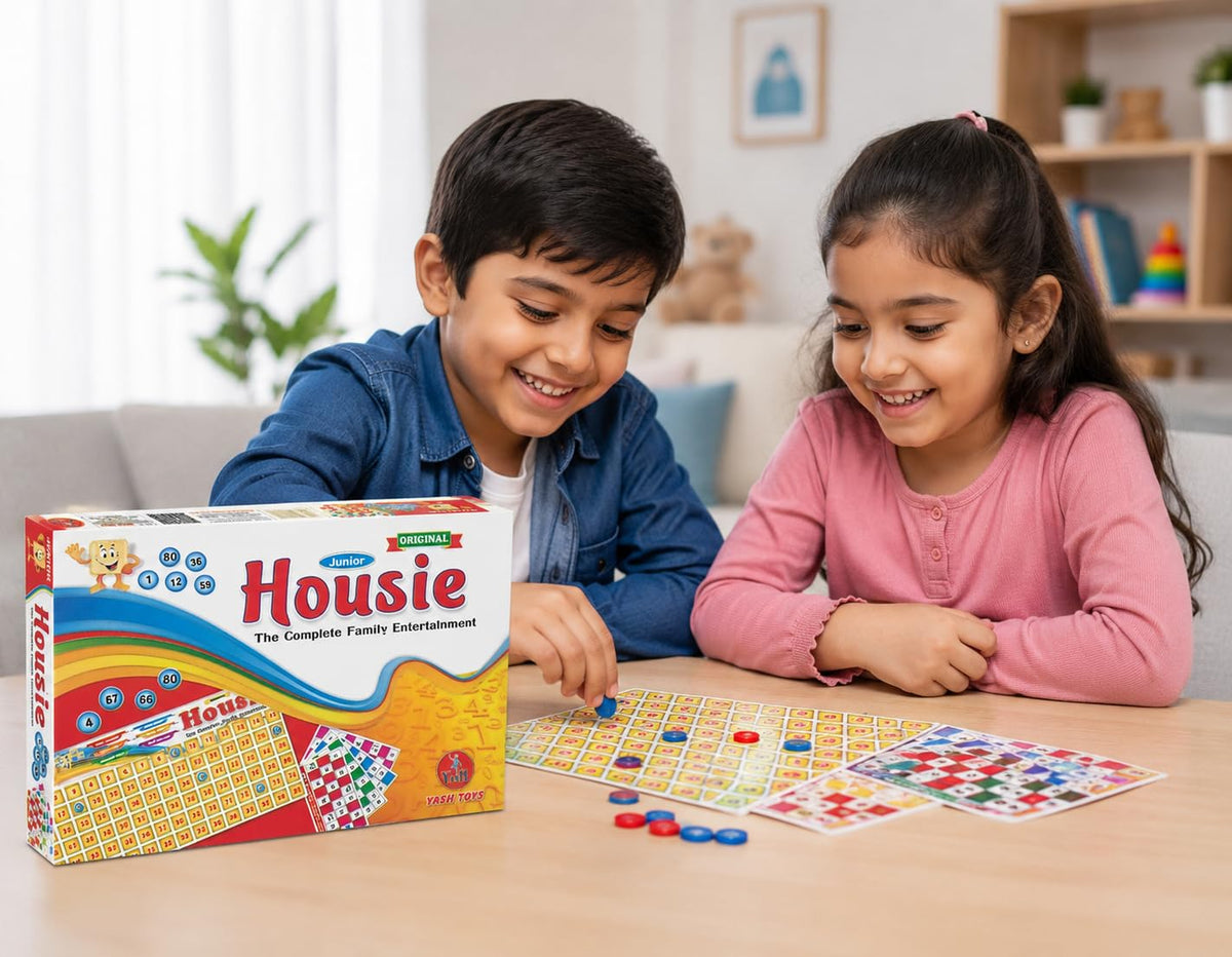 Toys Junior Housie The Complete Family Entertainment Board Game – Educational Number Recognition & Concentration Game...