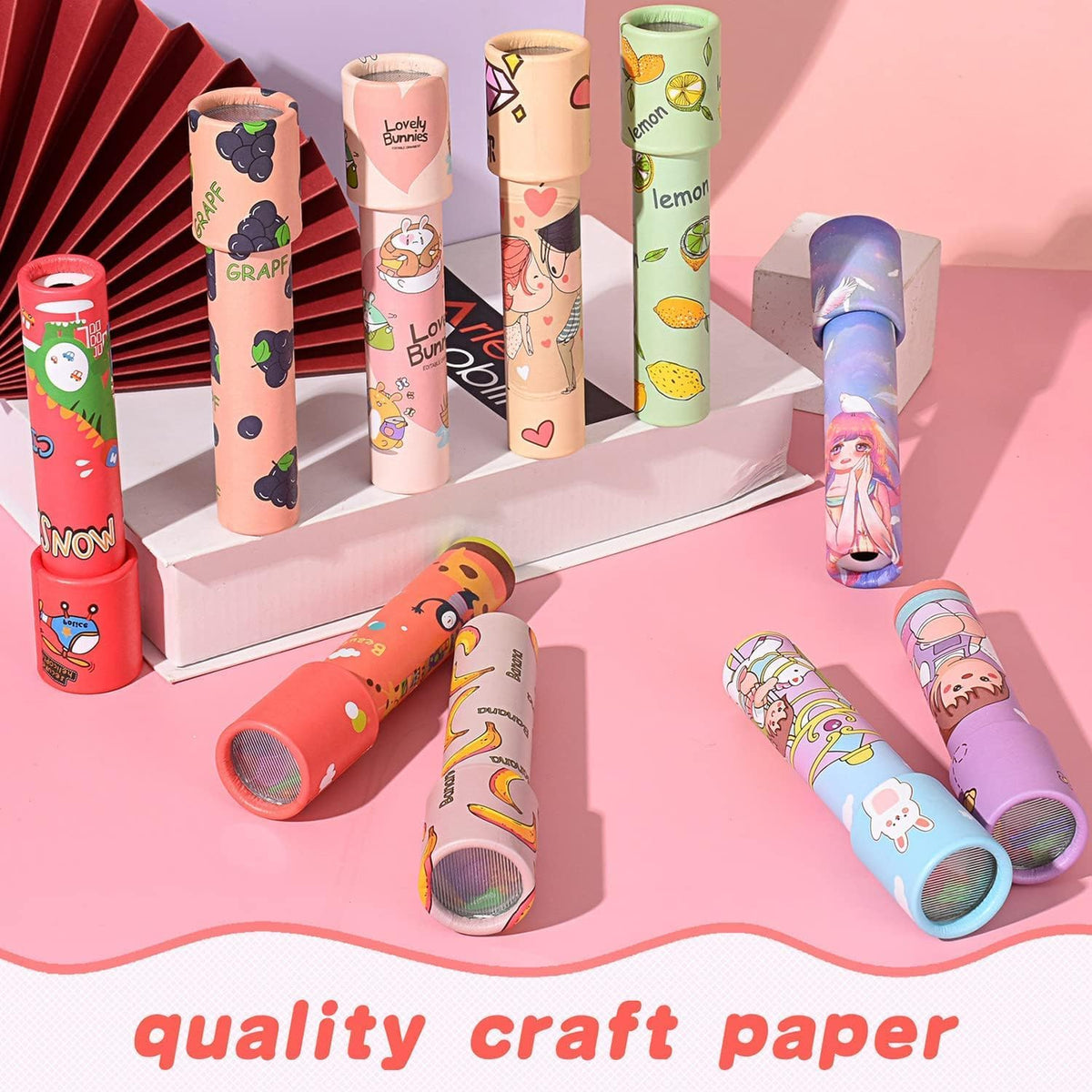 SAMVARDHAN 1pcs Magic Kaleidoscopes Toy for Kids Adults 3D Mirror Lens Kaleidoscope Party Favors Stretchable & Rotate...