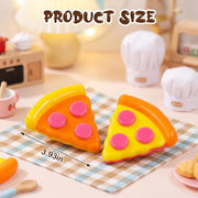 Taba Squishy, Squishy Dumpling Decorative Piece, Orange Edge Pizza Desktop Display Item, Single Piece Collectible