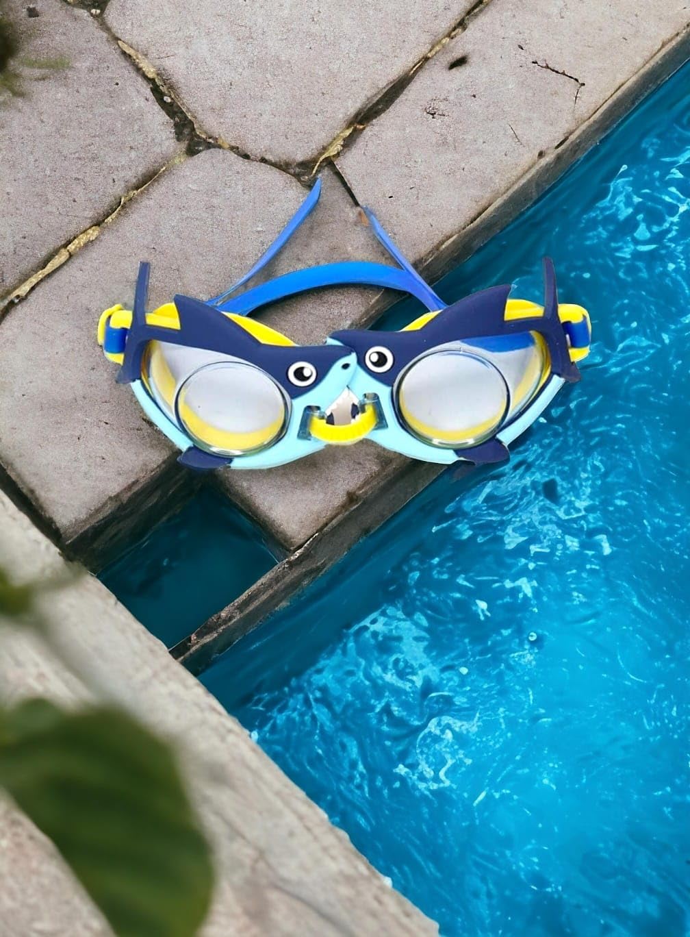 AMB Kids Swim Goggles, Pack of 1 Swimming Goggles for Children Teens, Anti-Fog Anti-UV Youth Swim Glasses for kids Ag...