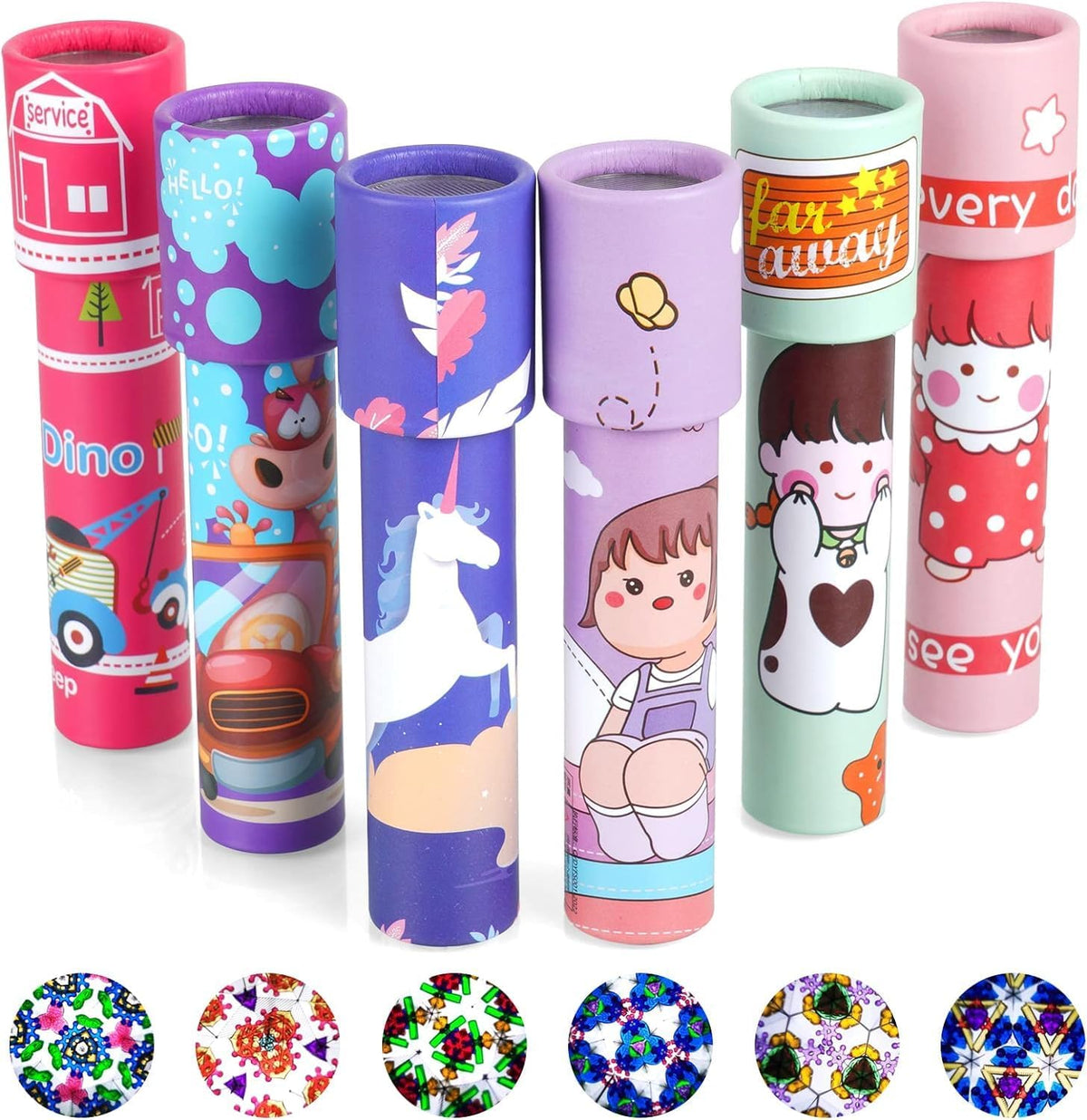 SAMVARDHAN 1pcs Magic Kaleidoscopes Toy for Kids Adults 3D Mirror Lens Kaleidoscope Party Favors Stretchable & Rotate...